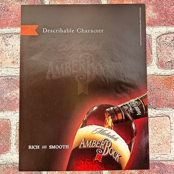 2005 Michelob Amber Bock "Rich and Smooth Beer" Original Vtg PRINT AD‎ - Picture 1 of 11